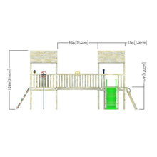 Load image into Gallery viewer, Kids Climbing Frame with Rockwall, Cargo Net and Steps - Commercial Kildare
