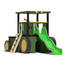 Load image into Gallery viewer, Kids Wooden Climbing Frame with Slide, Steps and Rockwall - Commercial Tractor
