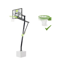 Load image into Gallery viewer, EXIT Galaxy basketball backboard for installing on ground with dunk hoop - green/black
