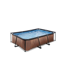 Load image into Gallery viewer, EXIT Wood pool with filter pump - brown
