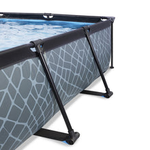 Load image into Gallery viewer, EXIT Stone pool 220x150x65cm, 300x200x65cm with canopy and filter pump - grey
