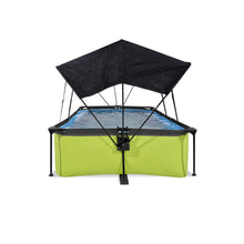 Load image into Gallery viewer, EXIT Lime pool 220x150x65cm, 300x200x65cm with canopy and filter pump - green
