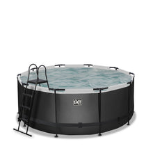 Load image into Gallery viewer, EXIT Black Leather pool with sand filter pump - black
