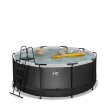 Load image into Gallery viewer, EXIT Black Leather pool with sand filter pump - black
