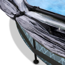 Load image into Gallery viewer, EXIT Stone pool ø244x76cm, ø300x76cm, ø360x76cm with dome and filter pump - grey
