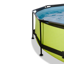 Load image into Gallery viewer, EXIT Lime pool ø244x76cm, ø300x76cm, ø360x76cm with dome and filter pump - green
