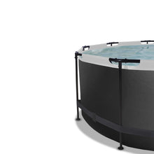 Load image into Gallery viewer, EXIT Black Leather pool with dome and sand filter and heat pump - black
