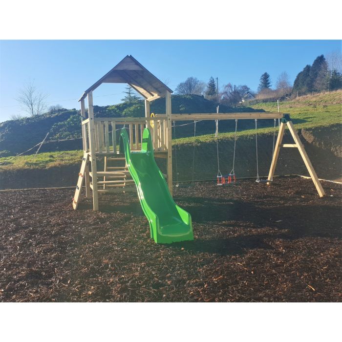 Kids Climbing Frame with Slide, Swings and Steps - Commercial Causeway