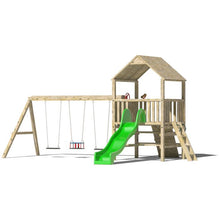 Load image into Gallery viewer, Kids Climbing Frame with Slide, Swings and Steps - Commercial Causeway
