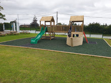 Load image into Gallery viewer, Kids Wooden Climbing Frame with Ships Bow and Seating - Commercial Leitrim

