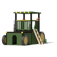 Load image into Gallery viewer, Kids Wooden Climbing Frame with Slide, Steps and Rockwall - Commercial Tractor
