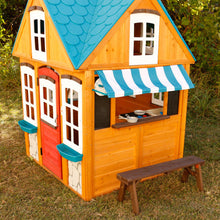 Load image into Gallery viewer, Seaside Cottage Outdoor Wooden Playhouse

