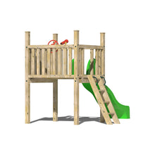 Load image into Gallery viewer, Kids Commercial Wooden Climbing Frame with Steps and Slide - The Fort Commercial

